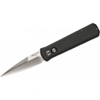 Автоматический складной нож Godson™ Solid Black Handle, Satin Blade купить в Пушкине