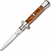 Автоматический складной нож нож Magnum Sicilian Needle Olive Wood, сталь 440A, рукоять дерево, 01MB279 купить в Пушкине