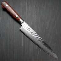 Кухонный нож шефа 120 мм, Sakai Takayuki, сталь VG-10 Damascus, рукоять дерево пакка купить в Пушкине