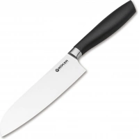 Кухонный нож шефа Bker Core Santoku, 163 мм, сталь X50CrMoV15, рукоять пластик купить в Пушкине