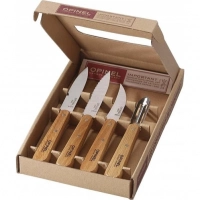 Набор ножей Opinel «Les Essentiels», нержавеющая сталь, рукоять бук ( 4 шт) купить в Пушкине