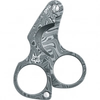 Нож для сигар Fox Damascus Figaro Cigar Cutter, сталь дамаск, рукоять дамаск купить в Пушкине