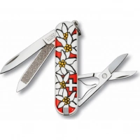 Нож перочинный Victorinox Edelweiss 0.6203.840 58мм 7 функций дизайн рукояти Эдельвейс купить в Пушкине