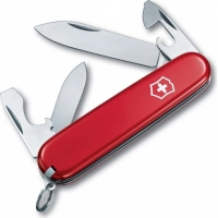 Нож перочинный Victorinox Recruit, сталь X55CrMo14, рукоять Cellidor®, красный купить в Пушкине