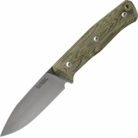 Нож с фиксированным клинком LionSteel B35, сталь Sleipner, рукоять Green canvas micarta купить в Пушкине