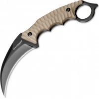 Нож с фиксированным клинком Magnum Spike Karambit — Boker 02SC028, сталь 440A EDP, рукоять стеклотекстолит G10, песочный купить в Пушкине