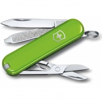 Нож Victorinox Classic SD Colors, Smashed Avocado (0.6223.43G) светло-зелёный, 7 функций 58мм купить в Пушкине