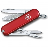 Нож Victorinox Classic SD Colors, Style Icon (0.6223.G) красный, 7 функций 58мм купить в Пушкине