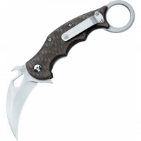 Складной нож Fox IKBS Ball Bearing Karambit, сталь Elmax, рукоять титановый сплав 6Al4V, чёрный купить в Пушкине