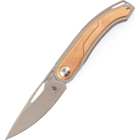 Складной нож Kizer Apus, сталь CPM S35VN, рукоять титан/ Bronze Carbon купить в Пушкине