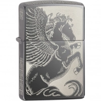 Зажигалка ZIPPO Classic Пегас с покрытием Black Ice® купить в Пушкине