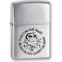 Зажигалка ZIPPO Горилла, латунь с покрытием Brushed Chrome, серебристый, матовая, 36х12×56 мм купить в Пушкине