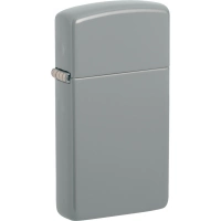 Зажигалка ZIPPO Slim® с покрытием Flat Grey, серая, матовая купить в Пушкине