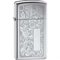 Зажигалка ZIPPO Slim® Venetian® с покрытием High Polish Chrome купить в Пушкине