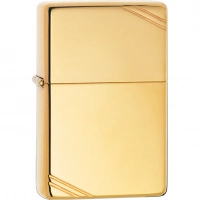 Зажигалка ZIPPO Vintage™ с покрытием High Polish Brass купить в Пушкине